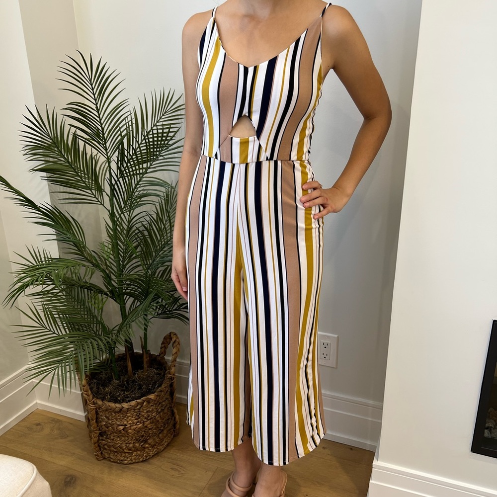 Striped Jumpsuit